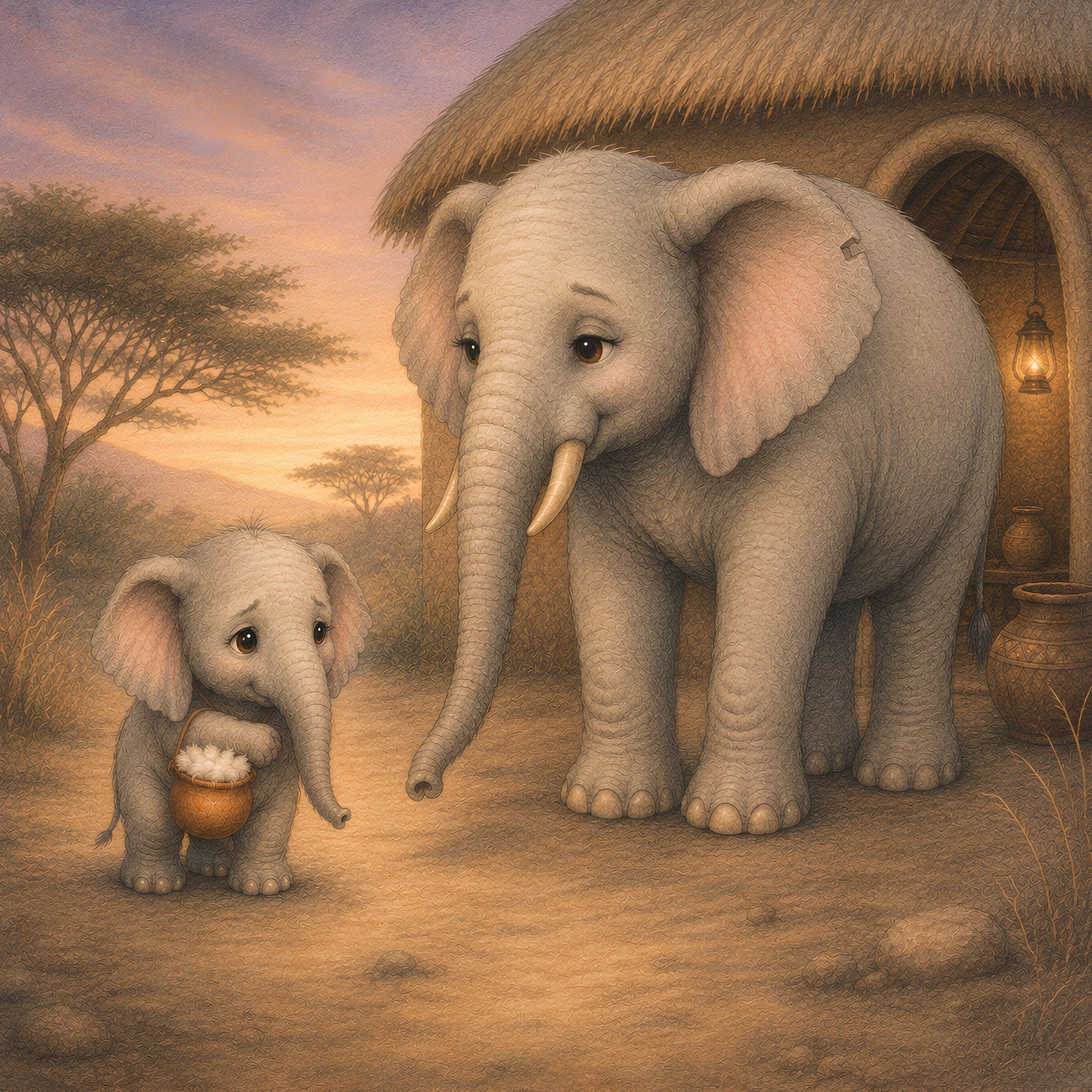 Interior illustration from Hold On Tight, Little One