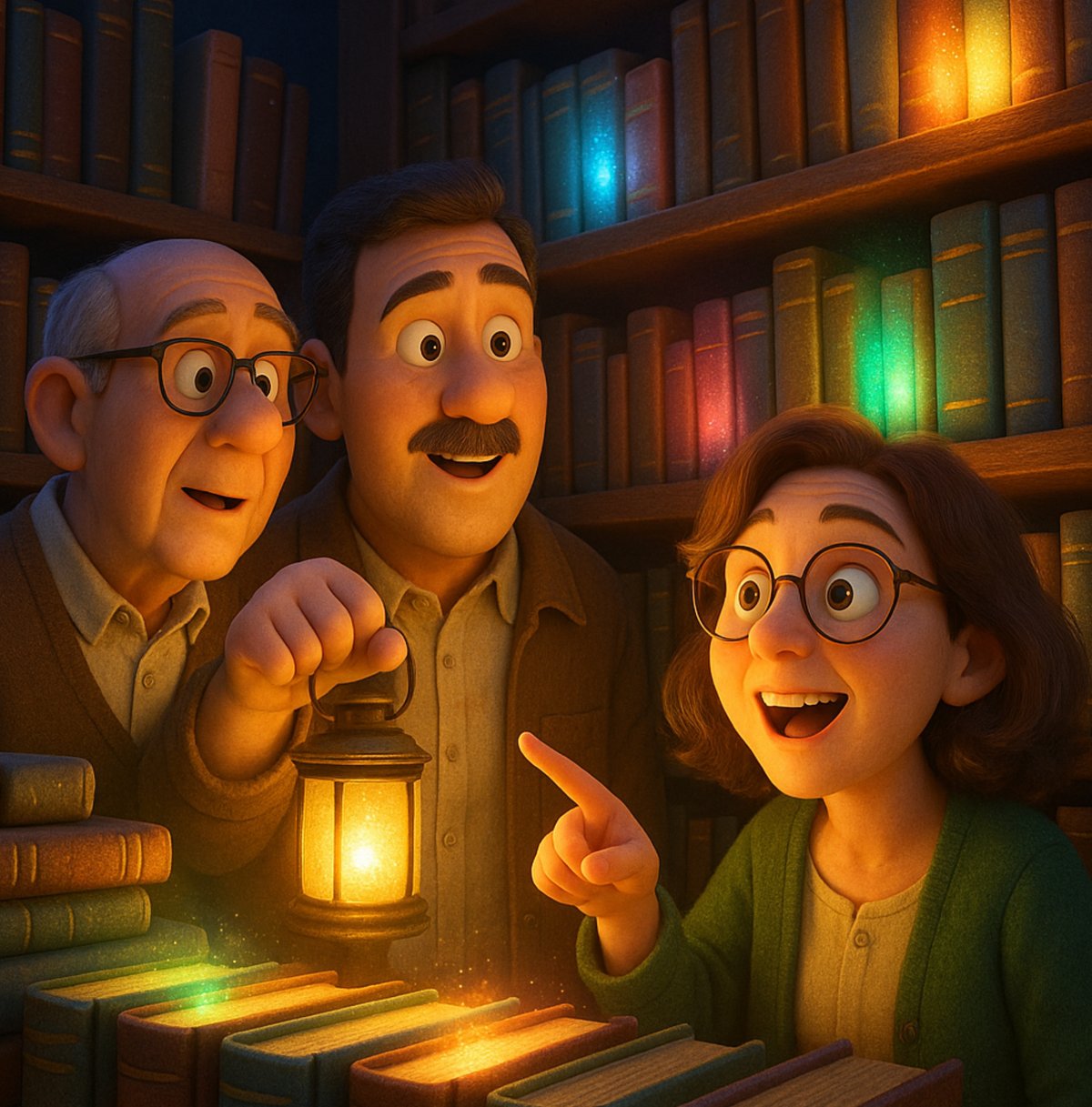 Interior illustration from Maya and the Christmas Wish Library