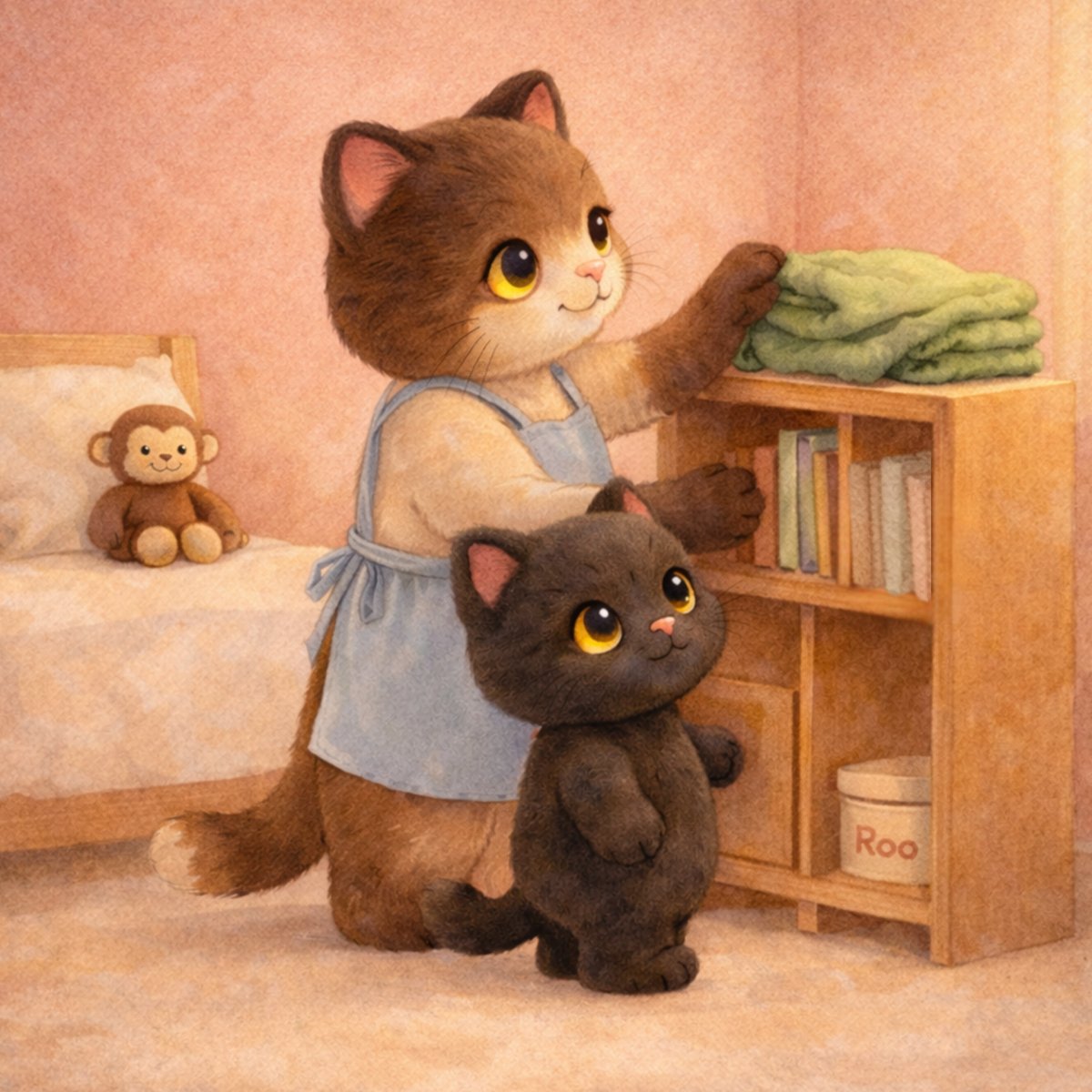 Interior illustration from My First Family Couldn't Stay