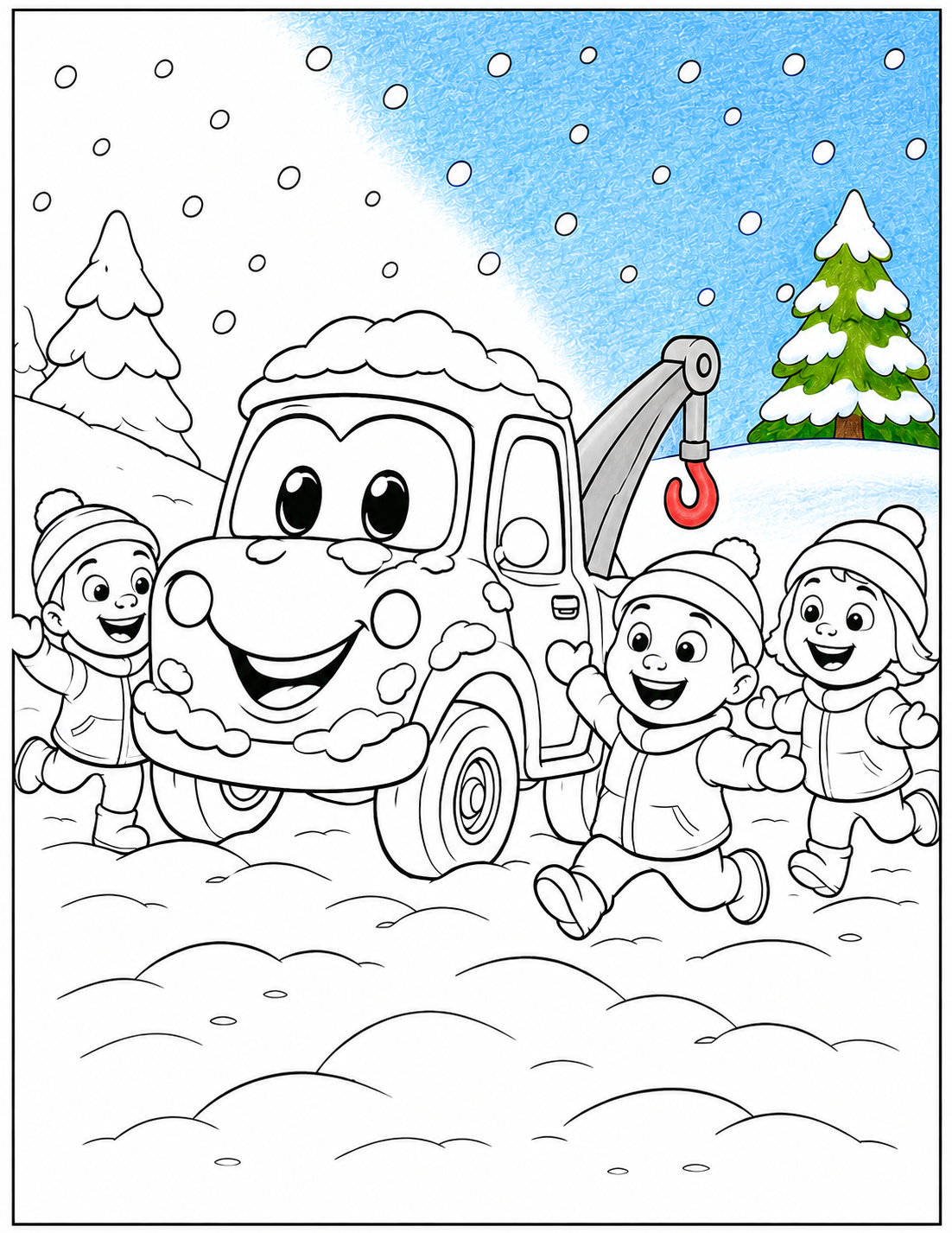 Toby colouring page preview