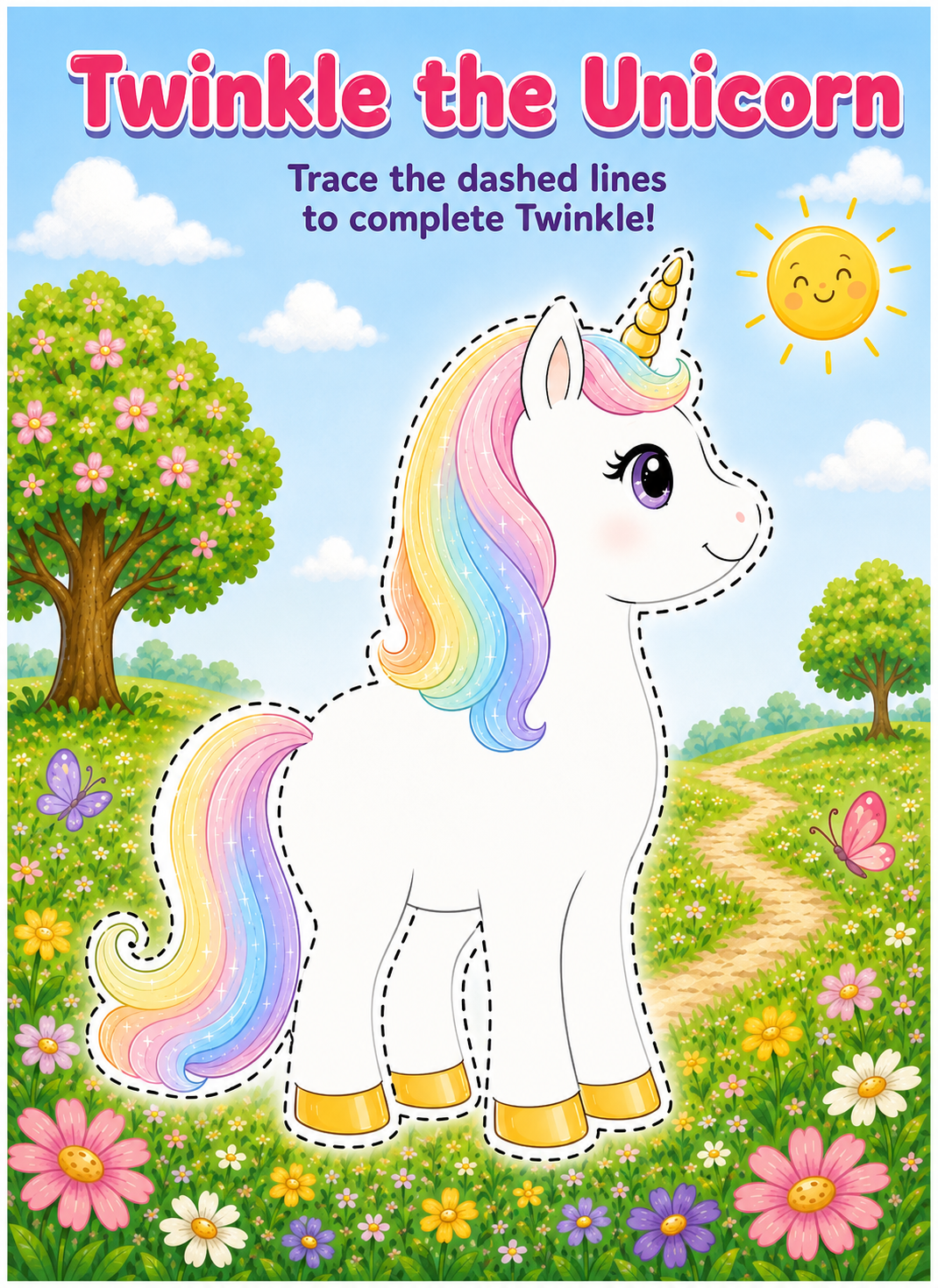 Trace Twinkle the Unicorn preview